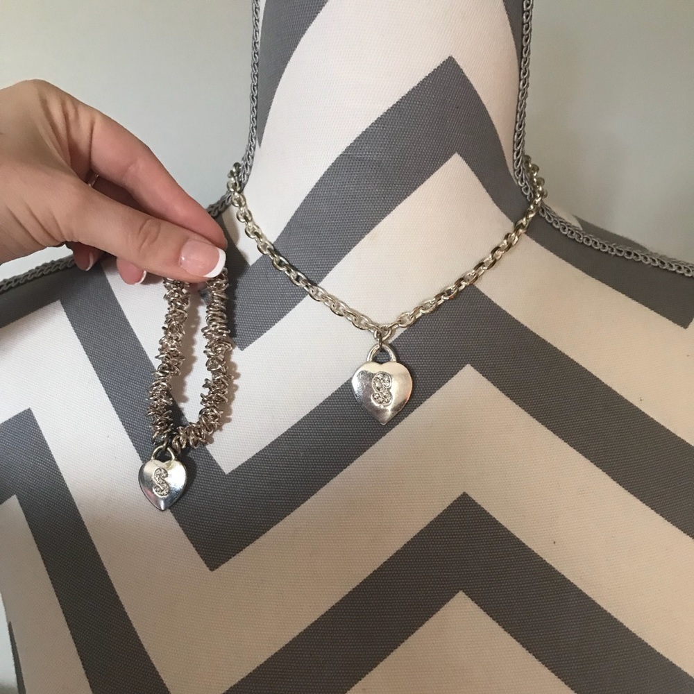 “S” Necklace and Bracelet Set